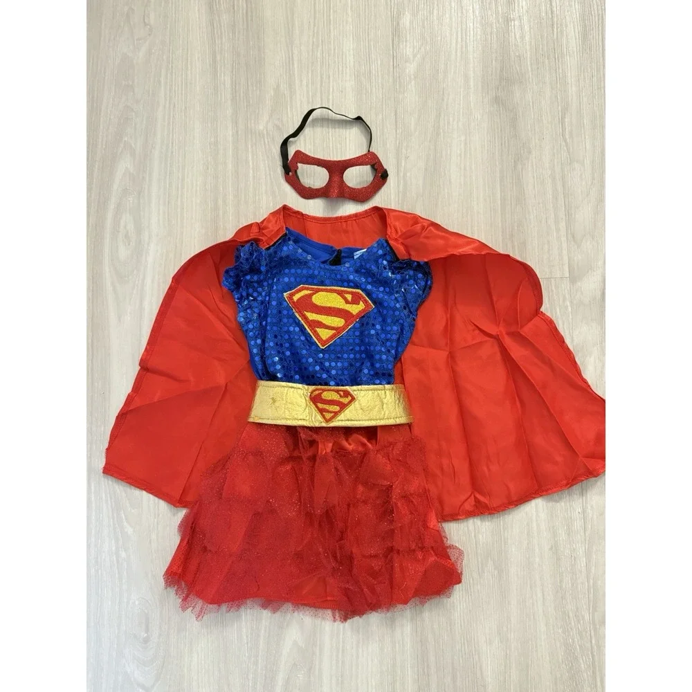 Rubies Toddler Supergirl Sequin Costume Size Small Petite 3-4 years